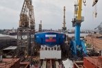 Самый большой и мощный в мире ледокол «Арктика» спущен на воду в Петербурге (16.06.2016): Фоторепортаж